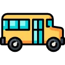 icono de autobús amarillo vito  de lado 